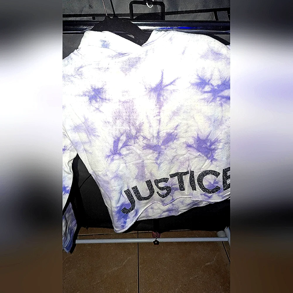 Justice Purple Tie-Dye Kids Shirt